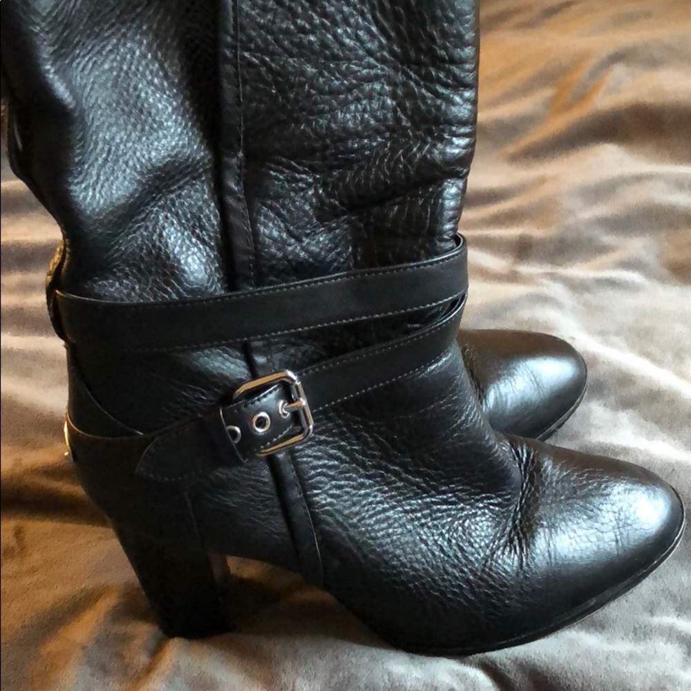 Coach Over the Ankle Leather. Boots